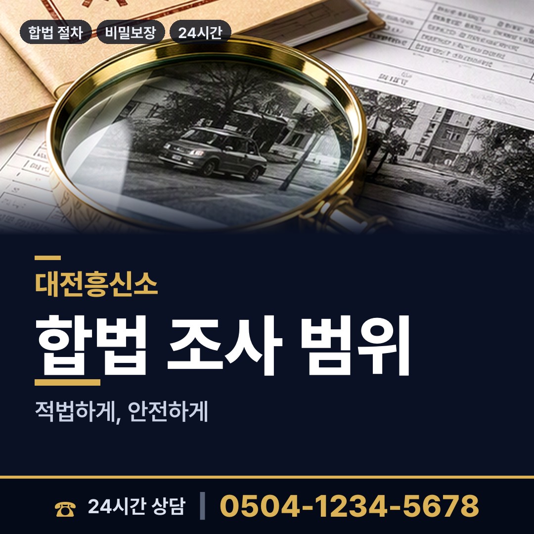 대전 효동 이혼조사 상담 안내